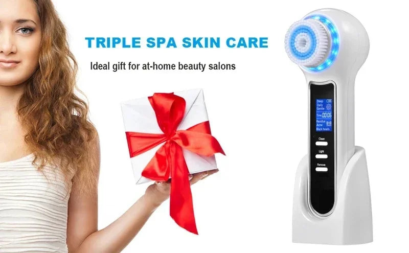 5 in 1 LumaSkin™ Electric Facial Cleansing Brush Blackhead Remover Vacuum