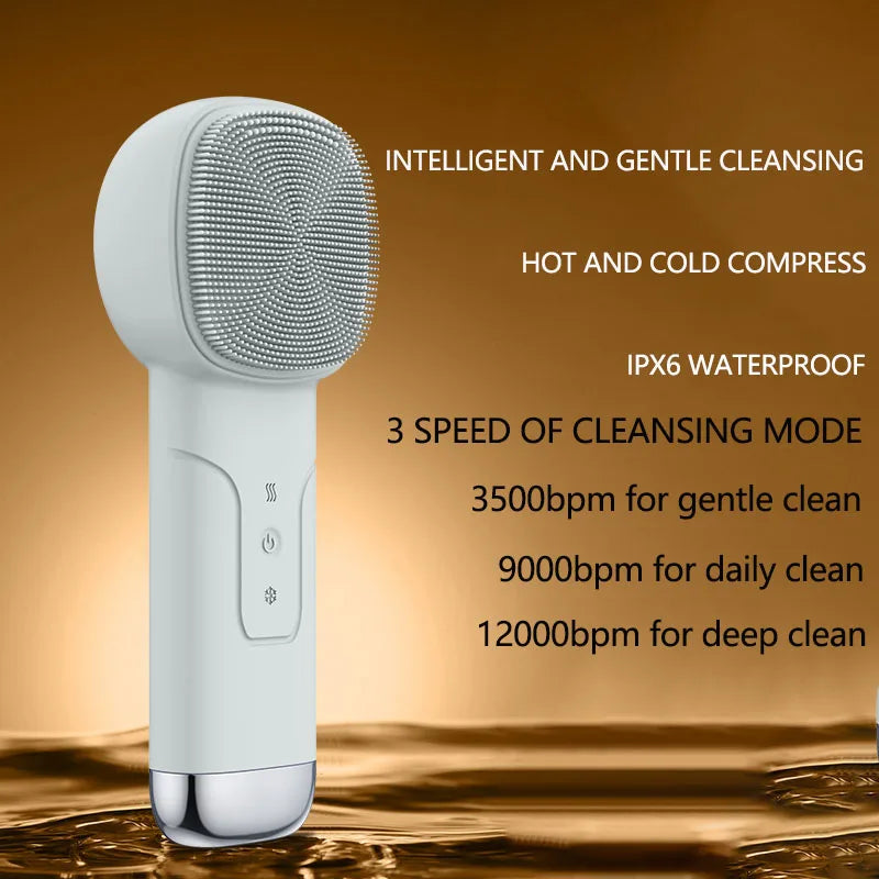 6 in 1 LumaSkin™ Sonic Facial Cleansing Brush with Thermal Function