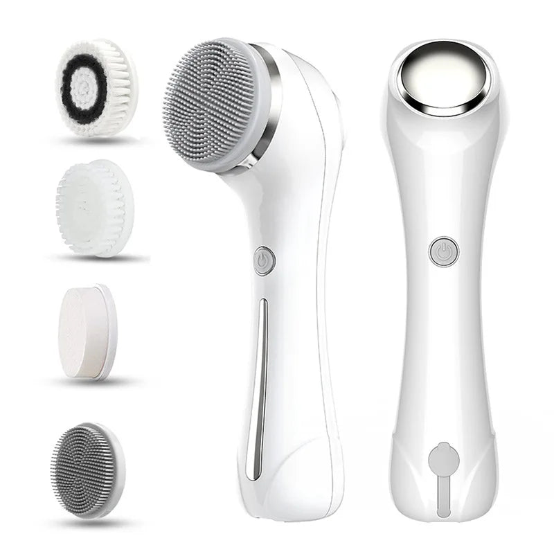 LumaSkin™ Facial Cleansing Brush with 5 Interchangeable Brush Head IPX7