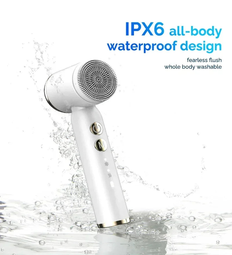 LumaSkin™ IPX6 Waterproof Electric Cleansing Brush 6 In1 Sonic Rotating