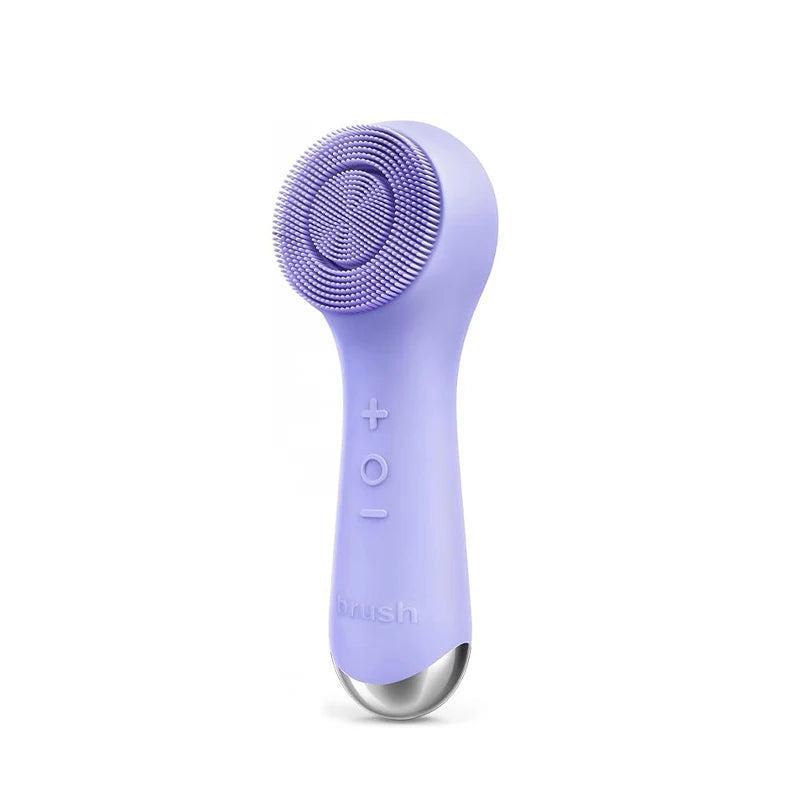 LumaSkin™ Facial silicone cleansing brush with dual rotation and vibration modes