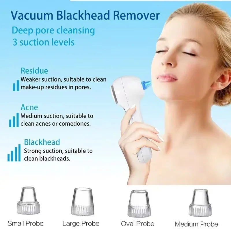 5 in 1 LumaSkin™ Electric Facial Cleansing Brush Blackhead Remover Vacuum