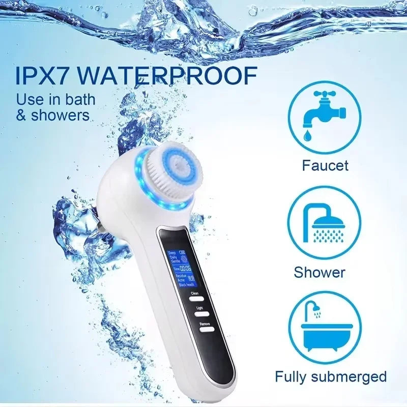 5 in 1 LumaSkin™ Electric Facial Cleansing Brush Blackhead Remover Vacuum