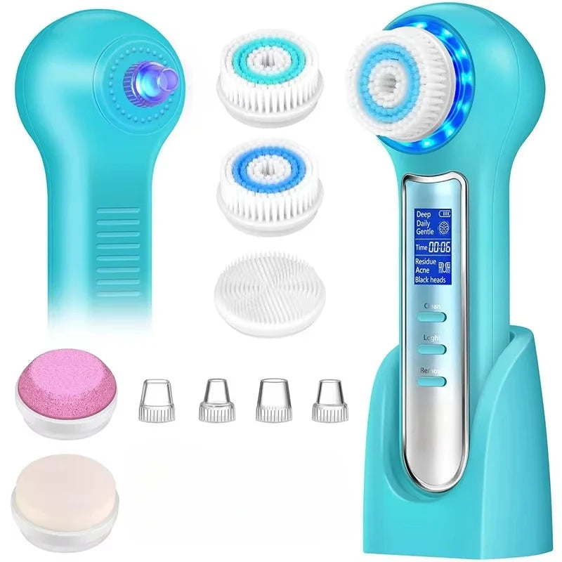 5 in 1 LumaSkin™ Electric Facial Cleansing Brush Blackhead Remover Vacuum