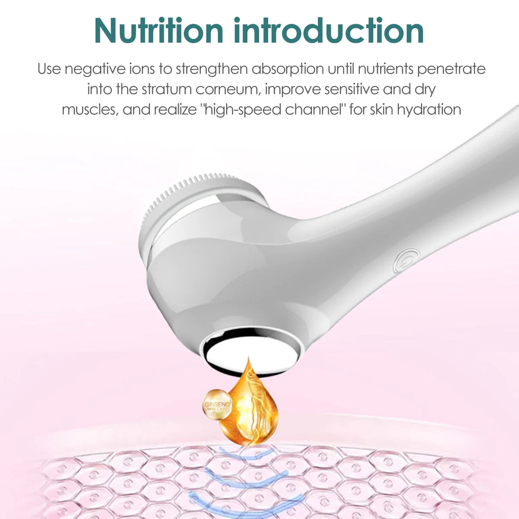 LumaSkin™ Facial Cleansing Brush with 5 Interchangeable Brush Head IPX7