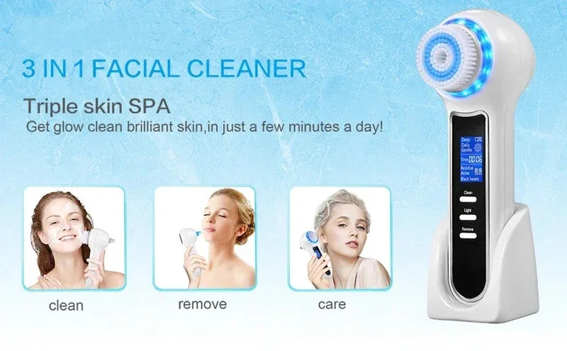 5 in 1 LumaSkin™ Electric Facial Cleansing Brush Blackhead Remover Vacuum