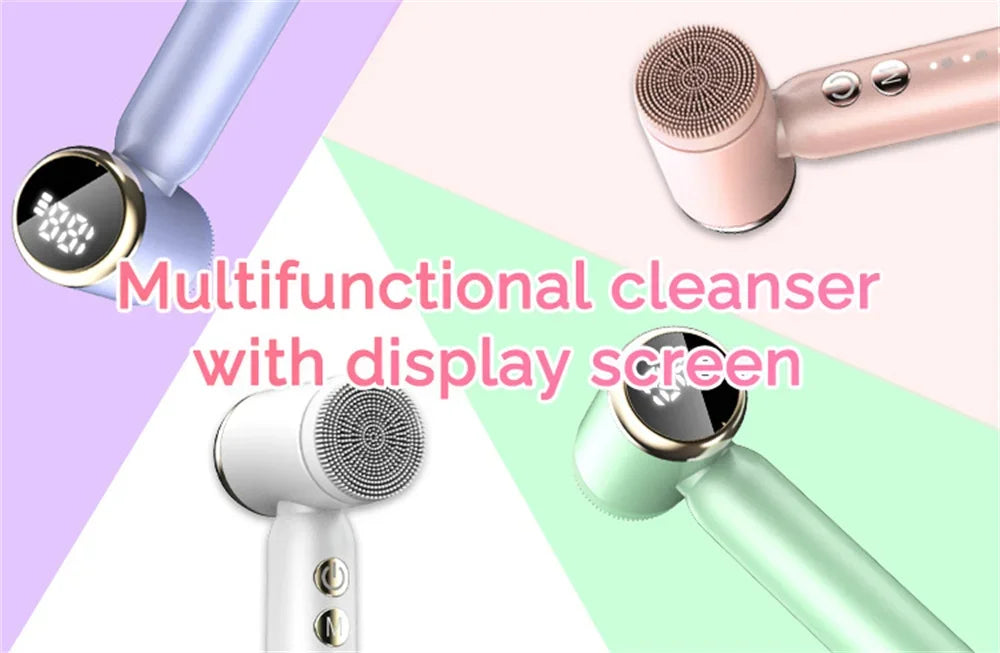 LumaSkin™ IPX6 Waterproof Electric Cleansing Brush 6 In1 Sonic Rotating